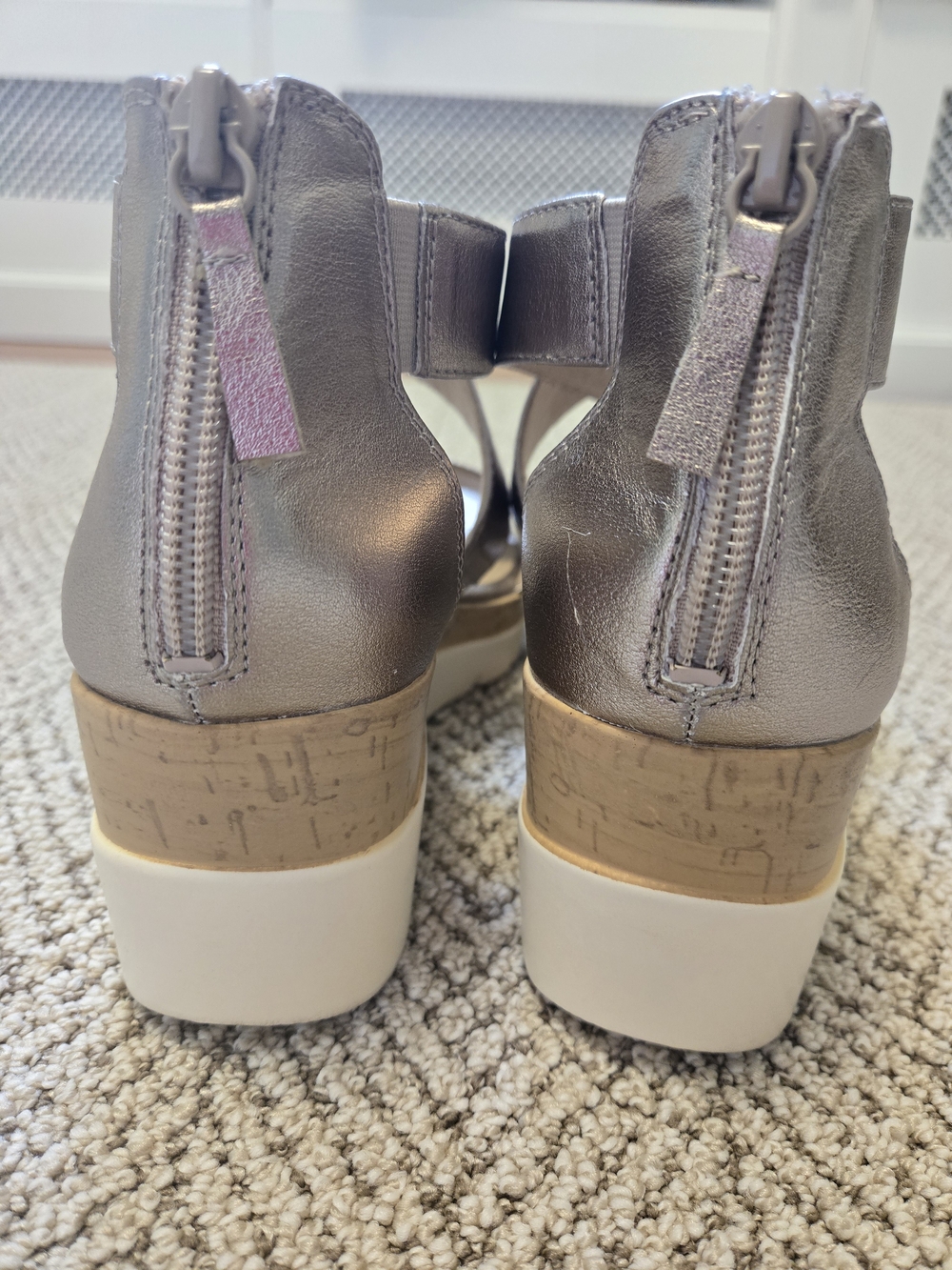 Soul Naturalizer Goodtime Ankle Strap Wedge Sandal In Warm Silver - Picture 5 of 12